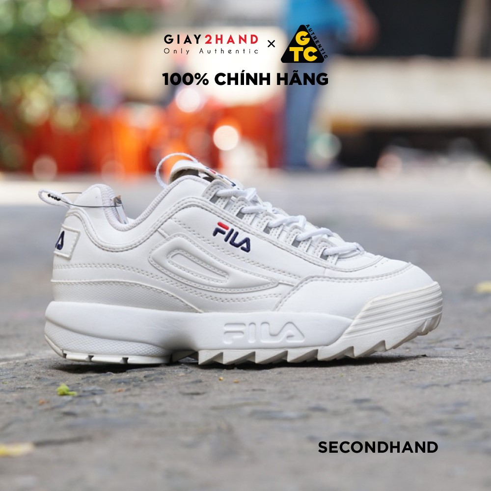 Giày Cũ Chính Hãng Fila Disruptor 2 OG white Chính hãng