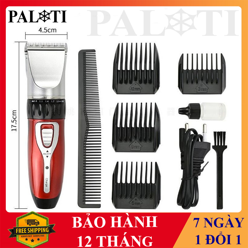 Tông Đơ Cắt Tóc Jichen JC-0817 Tặng Lược Và 4 Cữ Cắt Tóc An Toàn -Tăng Đơ Hớt Tóc Gia Đình, Trẻ Em