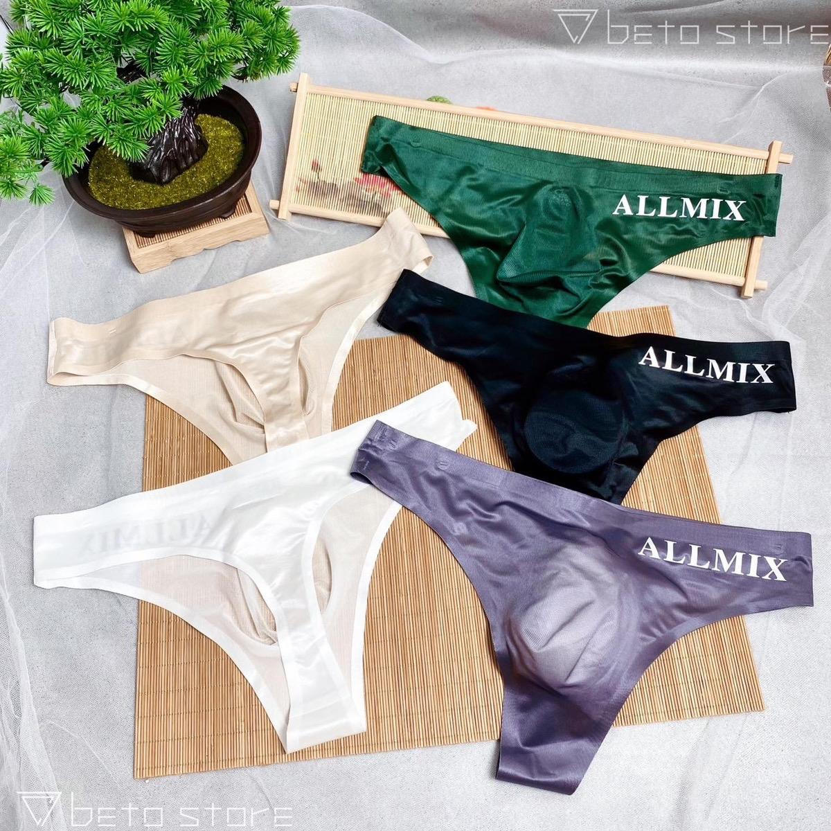 Quần lót lọt khe nam - quần sịp thong lụa allmix