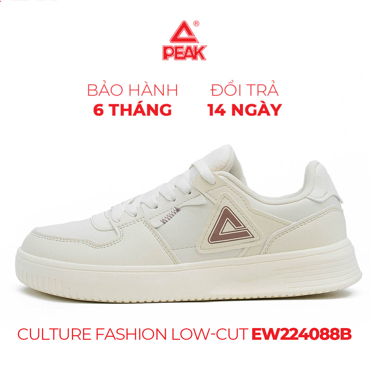 Giày thể thao nữ peak culture fashion low-cut ew224088b