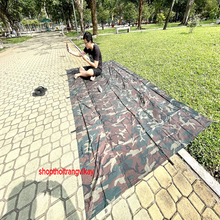 [3m2m x 1m8] Tăng che mưa, tấm bạt che mưa rằn ri cao cấp (Miễn phí giao hàng )