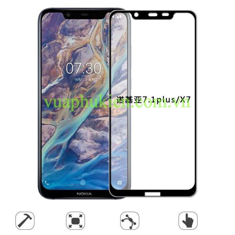 Kính cường lực Nokia 8.1 / 5D xịn Full màn hình cao cấp - Hàng nhập khẩu
