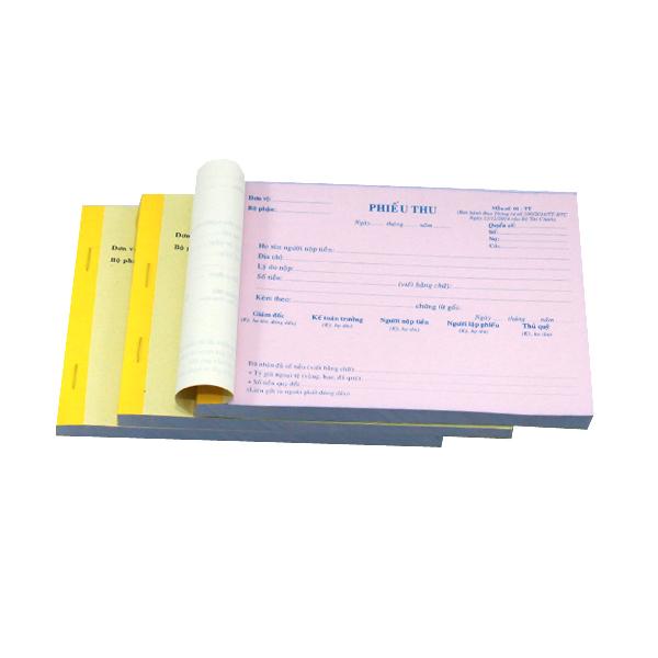 10 cuốn phiếu thu 2 liên 100 tờ 13x19cm