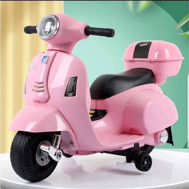 Xe Máy Điện Trẻ Em Q518 Cao Cấp - Xe Máy Vespa Điện Sang Chảnh Cho Bé Có Bảo Hành