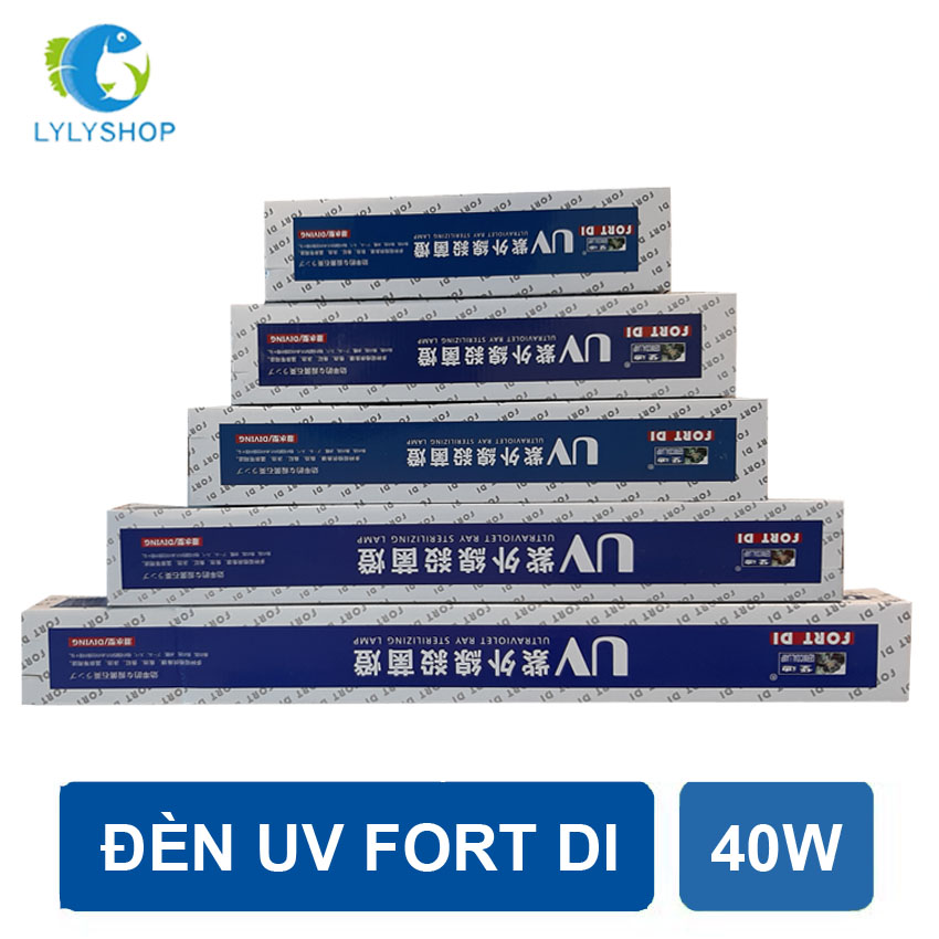Đèn uv fort di 40w dài 44cm cao cấp, diệt khuẩn, rêu, tảo độc hồ cá, hồ koi, bể cá rồng, hồ ngoài trời... .