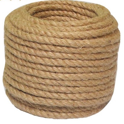 Size 12mm - cuộn 10 mét dây thừng trang trí, dây đay, dây cói làm đồ handmade, thủ công, xích đu, thừng kéo co