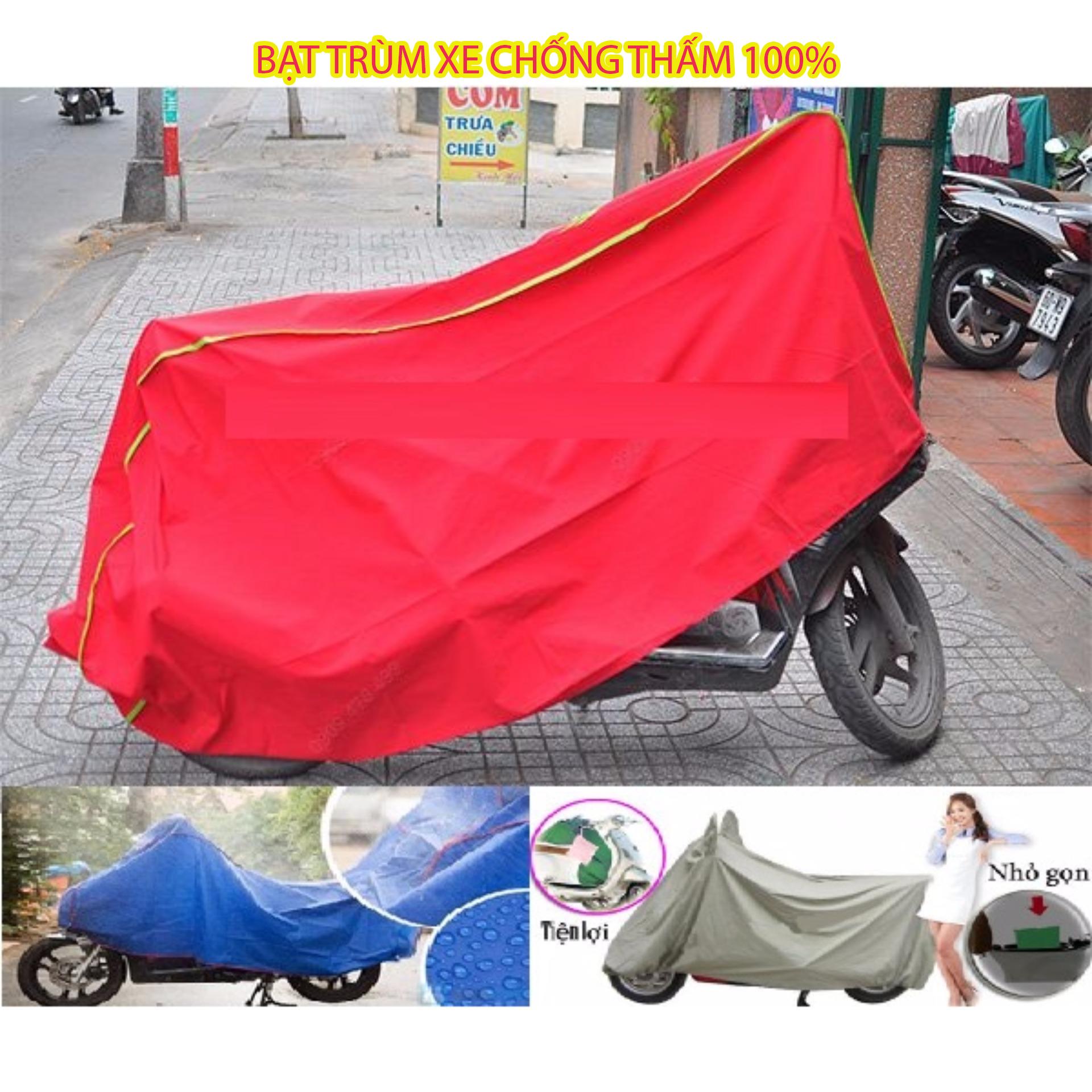 ( SALE 50%)Tấm Che Xe Giá Rẻ - Bạt Phủ Xe Máy Chất Liệu Dù Chống Thấm Cao Cấp Áo Trùm Xe Máy Tiệm Xe Máy Honda - Bảo Vệ Xế Yêu Thách Thức Mọi Thời Tiết
