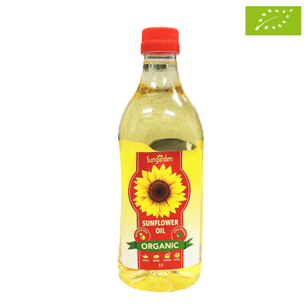 Dầu ăn hướng dương ép lạnh hữu cơ Sungarden (1L)