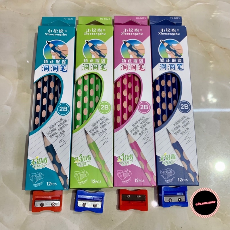 Hộp 12 chiếc chì định vị kèm gọt