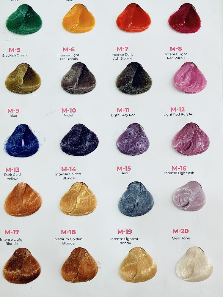 Kem nhuộm tóc molokai từ m1 đến m20