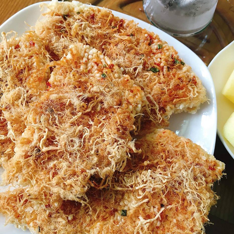 Cơm cháy chà bông Cô Linh Chu Văn An siêu ngon hộp 200gr vệ sinh an toàn thực phẩm