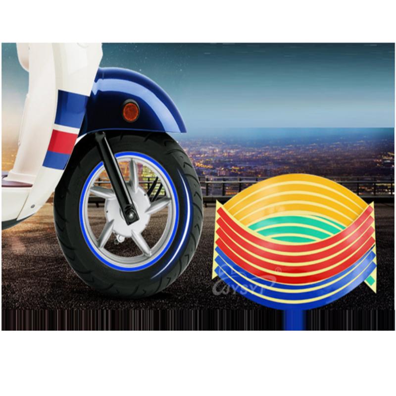 Bộ decan dán phản quang vành xe 206635 PD nhiều mầu
