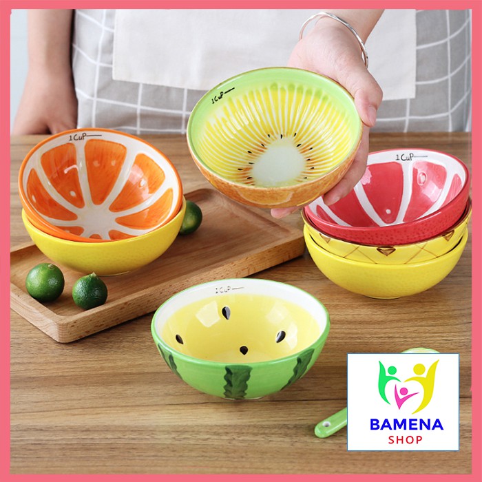Bát ăn dặmbát gốm sứ hình hoa quả 250ml bamena, cam kết hàng đúng mô tả, chất lượng đảm bảo, an toàn cho người sử dụng