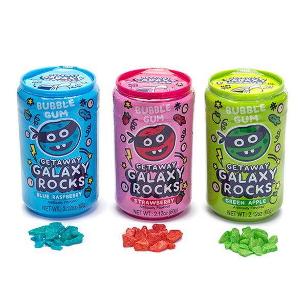 Kẹo cao su Galaxy Rocks vị Mâm xôi xanh