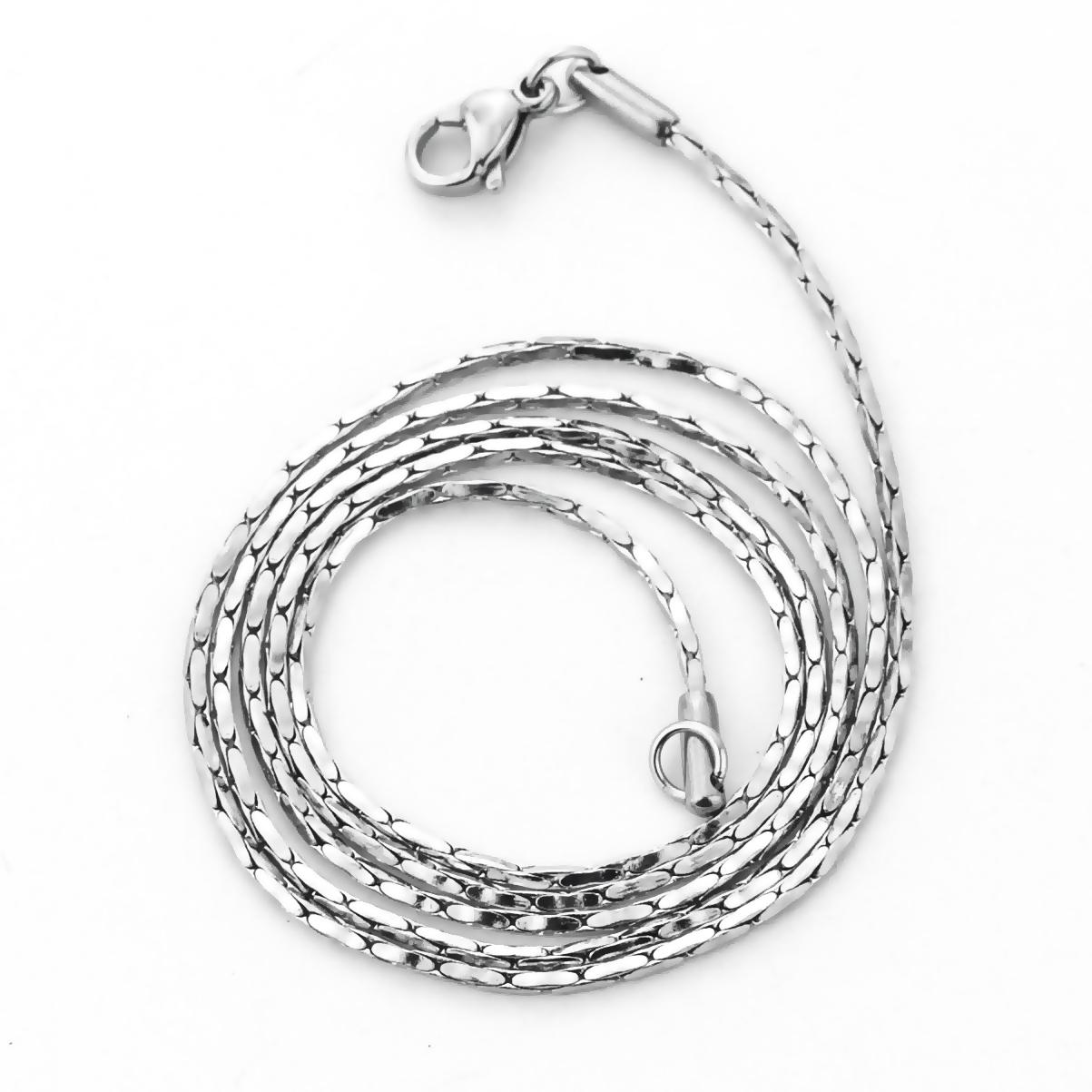 Dây chuyền trơn nam nữ thời trang sợi 0.8 mm x 45 cm nhỏ đẹp không đen