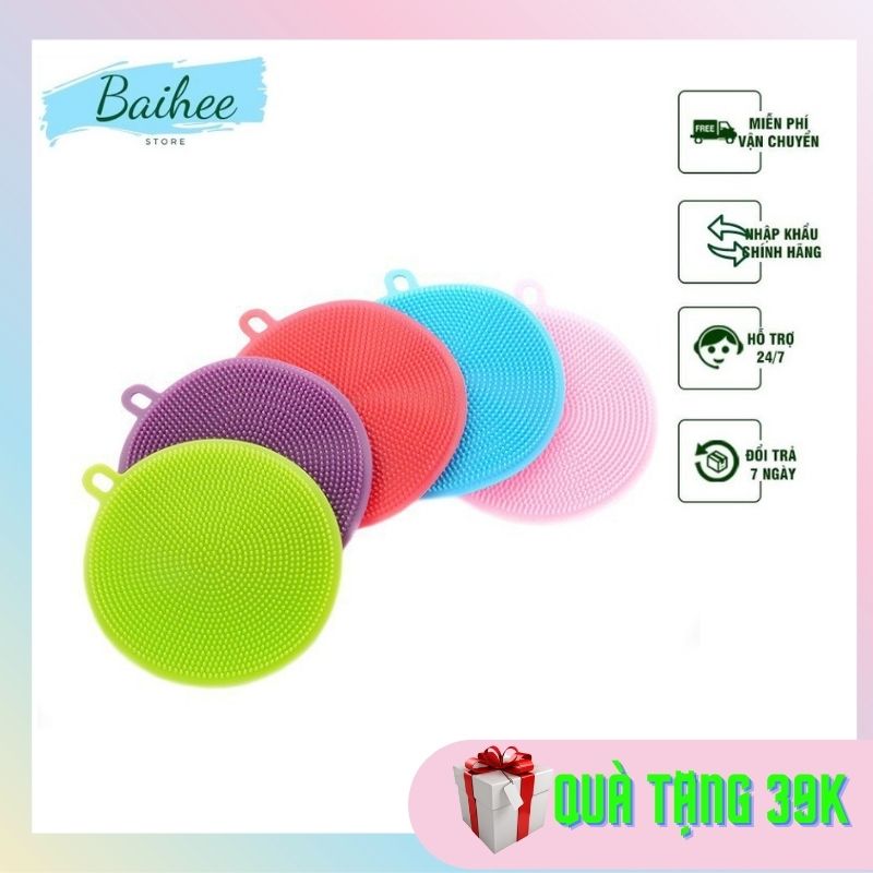 [FREESHIP] Miếng Silicon Đa Năng Rửa Bát, Bắc Xoong,Chống Nóng Bắc Xoong, Miếng Lót Bắc Tay,Găng Tay Bắc Nồi,Kê Cố Chén,Tách Trà Có Quai Treo Tiện Lợi - Baihee