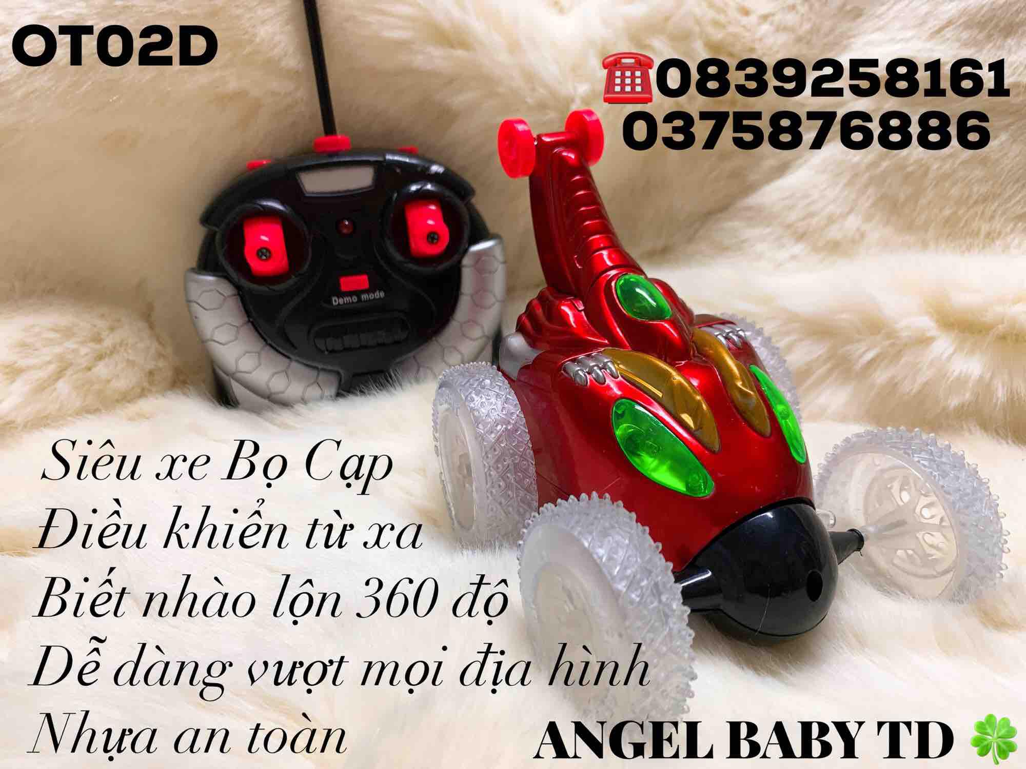 Siêu xe BỌ CẠP điều khiển,NHÀO LỘN 360 (Đồ chơi trẻ em)