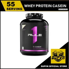 Rule 1 Casein 4lbs - Whey Protein Casein Nuôi Cơ Ban Đêm - Sữa tăng cơ hấp thu trải dài, chống dị hóa cơ