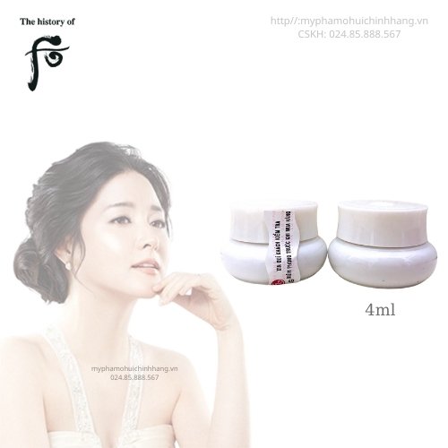 Xả hàng giá sỉ Kem Whoo Radiant White Moisture Cream mini 4ml dưỡng trắng da, mờ thâm, sạm nám, tàn nhang