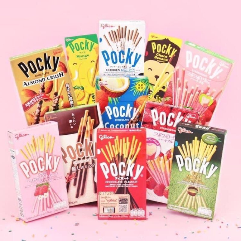 Bánh Que Pocky Nhiều Vị / Bánh Quy Phủ Socola / pocky chuối