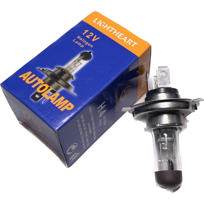 Bóng đèn pha h4 xe máy 12v 35w p43t halogen siêu sáng