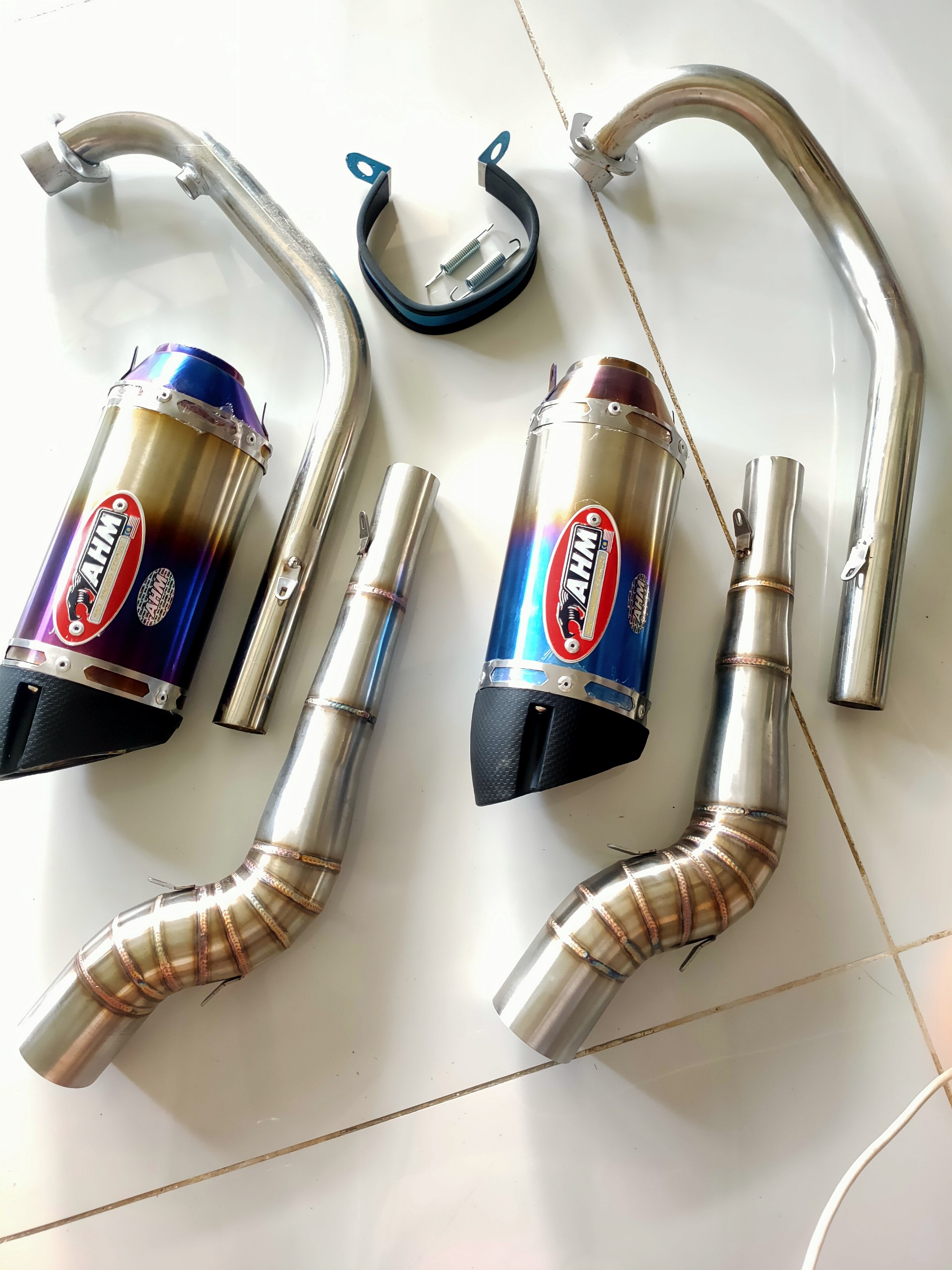 Pô AHM M3  Titan - Kèm Cổ Pô Lắp Nhiều Dòng Xe ( TỚP 1 Đánh giá giá trên lazada ) _CHUYÊN PÔ ĐỘ GIÁ RẺ