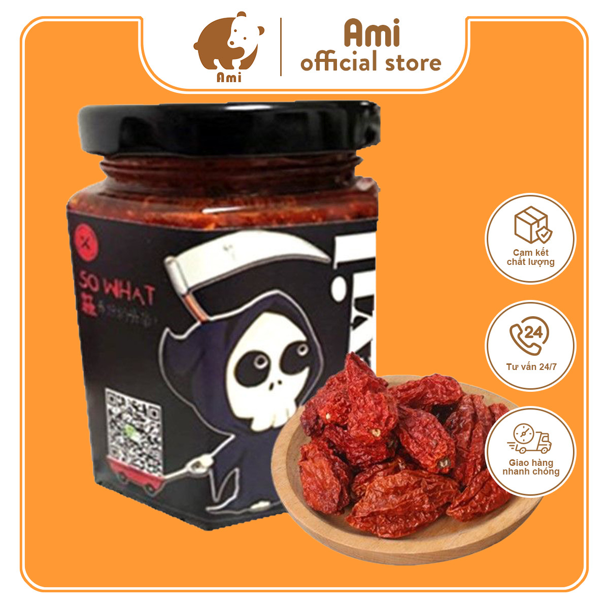 Ớt Ma Jolokia Bhut chưng dầu ớt chưng siêu cay, ớt siêu cay, thách thức độ cay 1.000.000 SHU trong thang độ cay 200g, tương ớt. sa tế, đồ gia vị cay