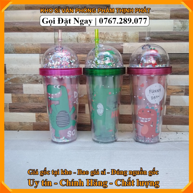 Bình đựng nước khủng long 3d cute 500ml