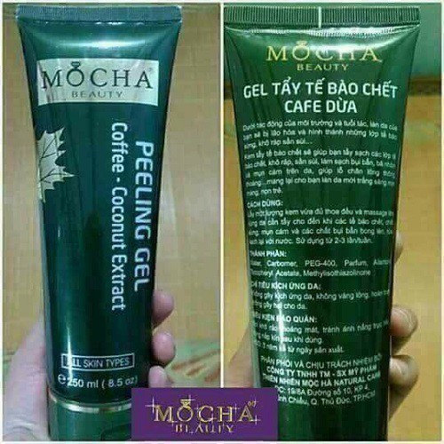 Chính hãng - gel tẩy tế bào chết mocha 250ml