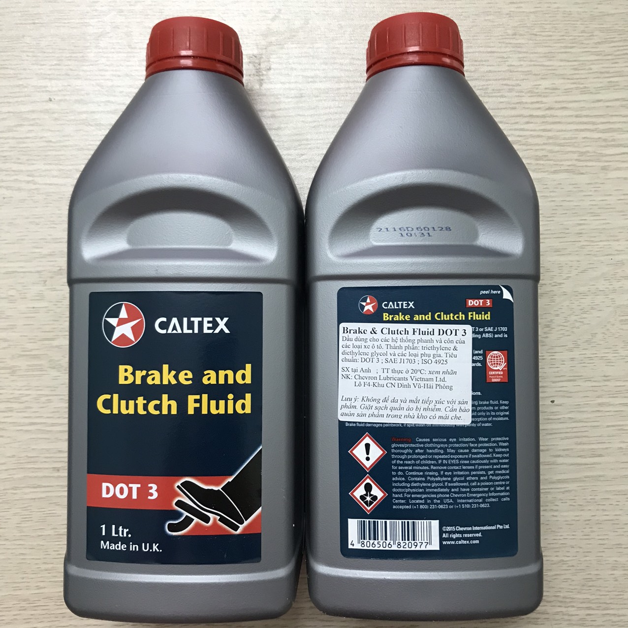 Dầu phanh và ly hợp Caltex Brake and Clutch Fluid DOT 3/1L