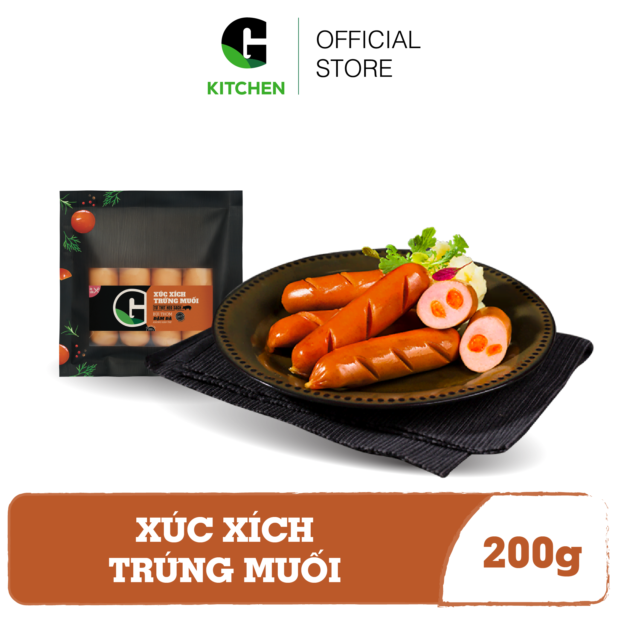 [Giao nội thành HCM] Xúc Xích Trứng Muối G Kitchen 200g