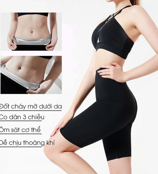 Quần legging tập thể thao giảm mỡ bụng ra mồ hôi