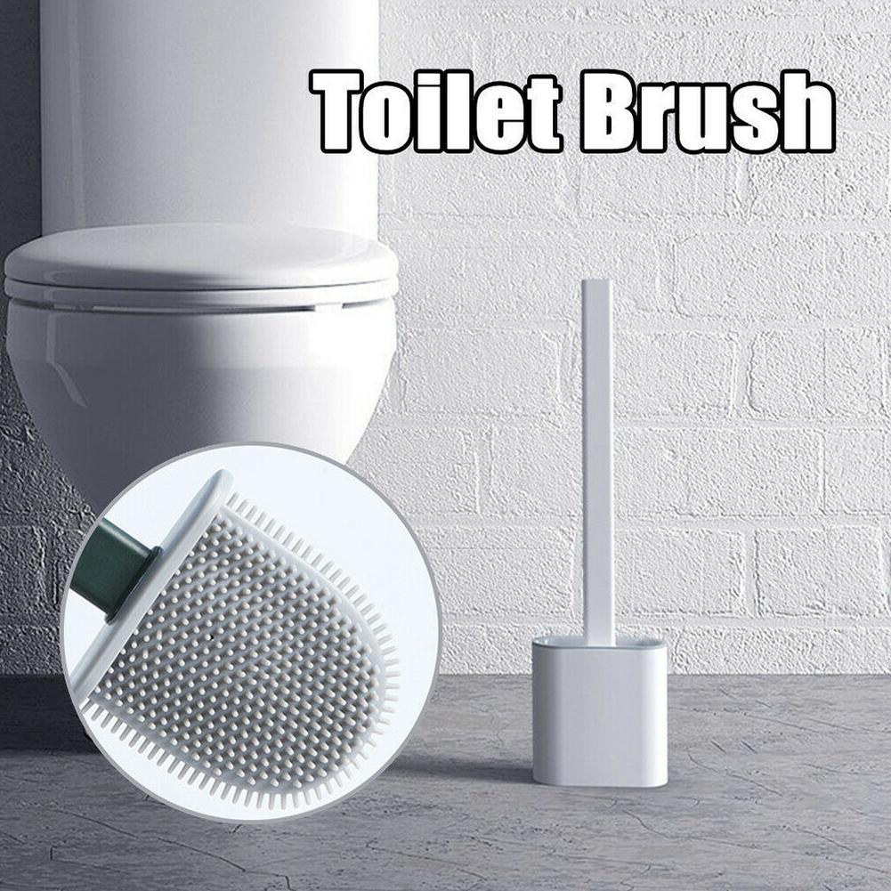 CỌ CHÀ TOILET 2 ĐẦU SILICON CỌ MỀM MẠI VỆ SINH SIÊU SẠCH LOẠI BỎ VI KHUẨN CỨNG ĐẦU BÁM BỒN CẦU CỌ CHÀ TOILET SILICON CÓ HỘC ĐỰNG 2 LỚP