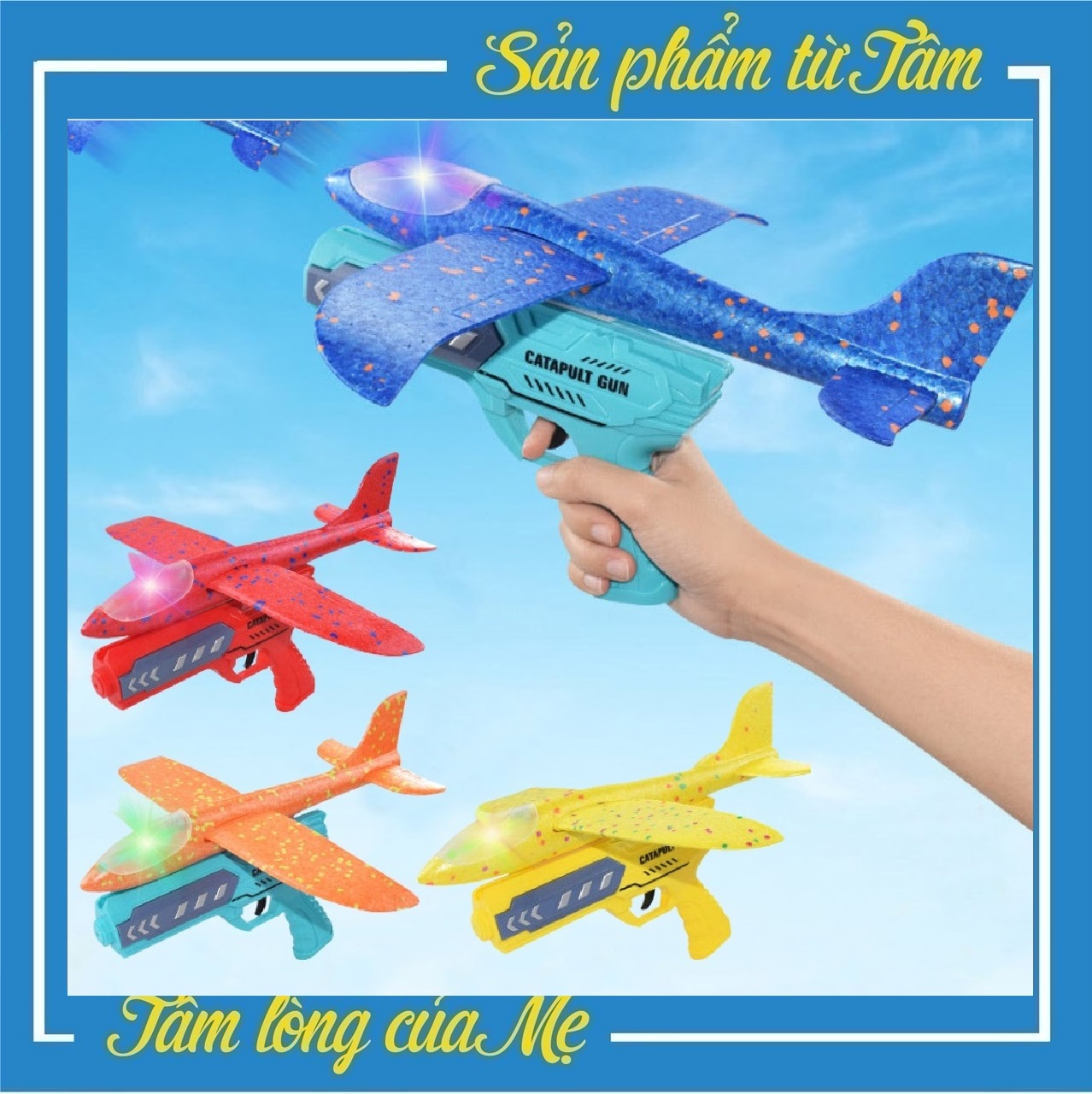 Đồ Chơi Sung Phóng Máy Bay Lượn Mô Hình Trẻ Em