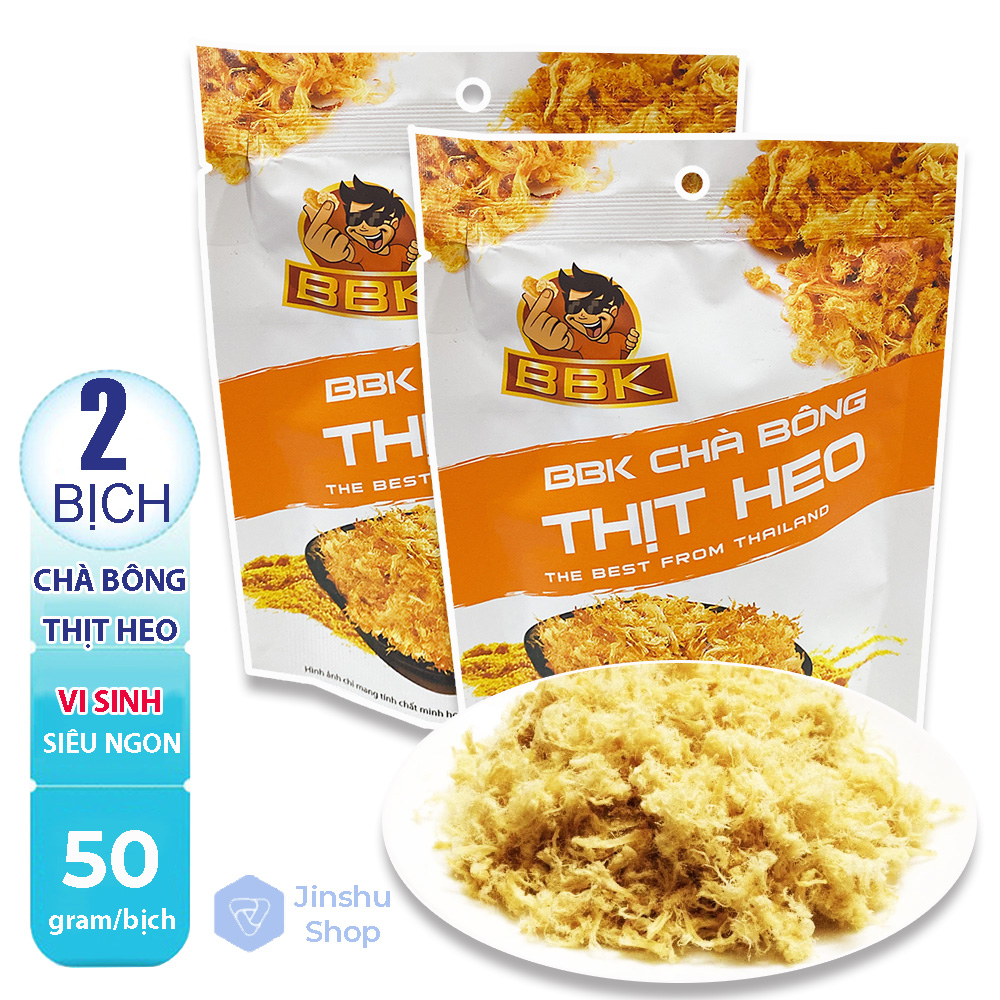 [ ĂN LÀ GHIỀN ] Combo 02 Bịch x 50gr chà bông heo vi sinh BBK công ty thực phẩm CP - món ăn vặt siêu hấp dẫn, một khi đã bắt đầu thì không thể dừng lại (Date: 6 tháng)-[ 12.12 Hot Deals ]