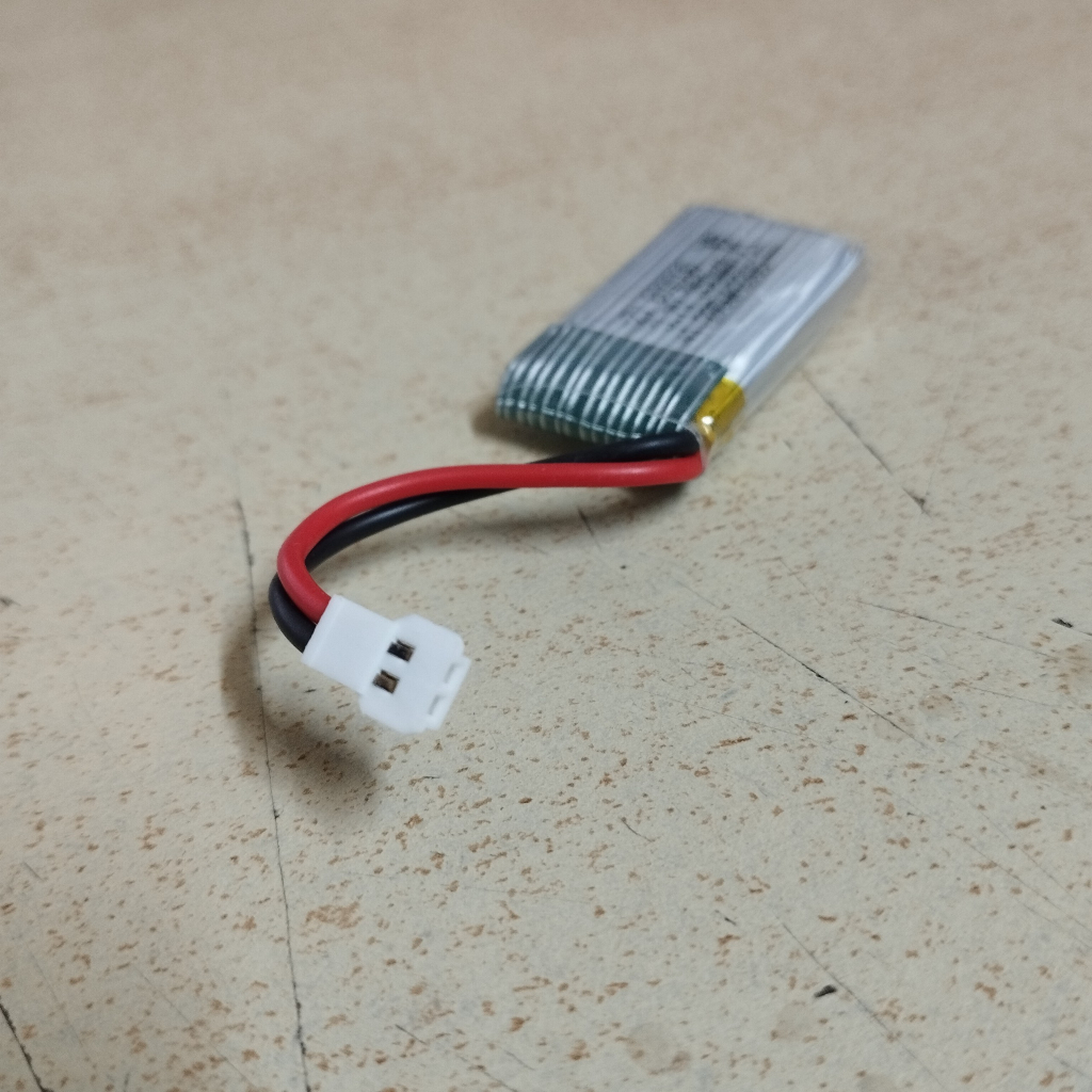 Pin sạc 3.7V 350mAh chân cắm trắng dẹt P2.54 dùng cho máy bay Mig Zy530