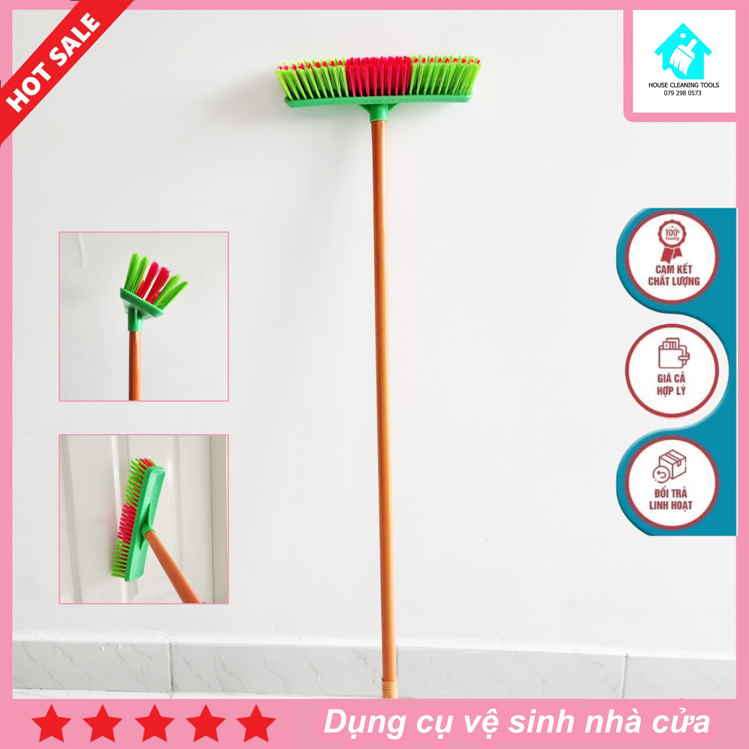 Chổi chà sàn nhà tắm, chổi gạt nước, chổi đẩy sàn nước, quét nhà tắm thông minh tiện lợi,cây chà sàn nhà quét nước