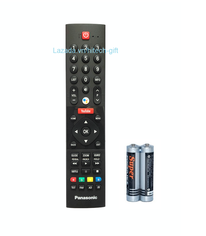 Remote Điều Khiển TV Panasonic Nhận Giọng Nói Android Smart Tivi Youtube Kèm Pin