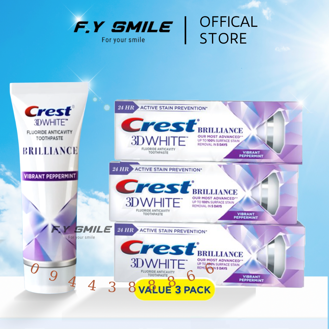 Combo 3 kem đánh răng trắng răng Crest 3D White - 3 pack kem đánh răng chính hãng giá sỉ