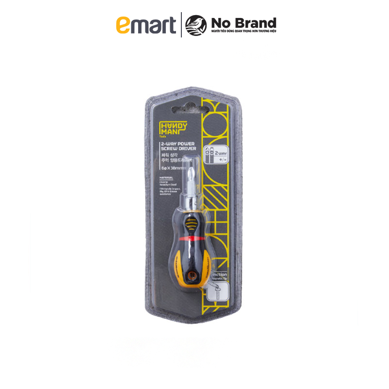 Bộ Tua Vít 2 Đầu Handy Man Hàn Quốc 6x38mm (Giao Màu Ngẫu Nhiên) - Emart VN