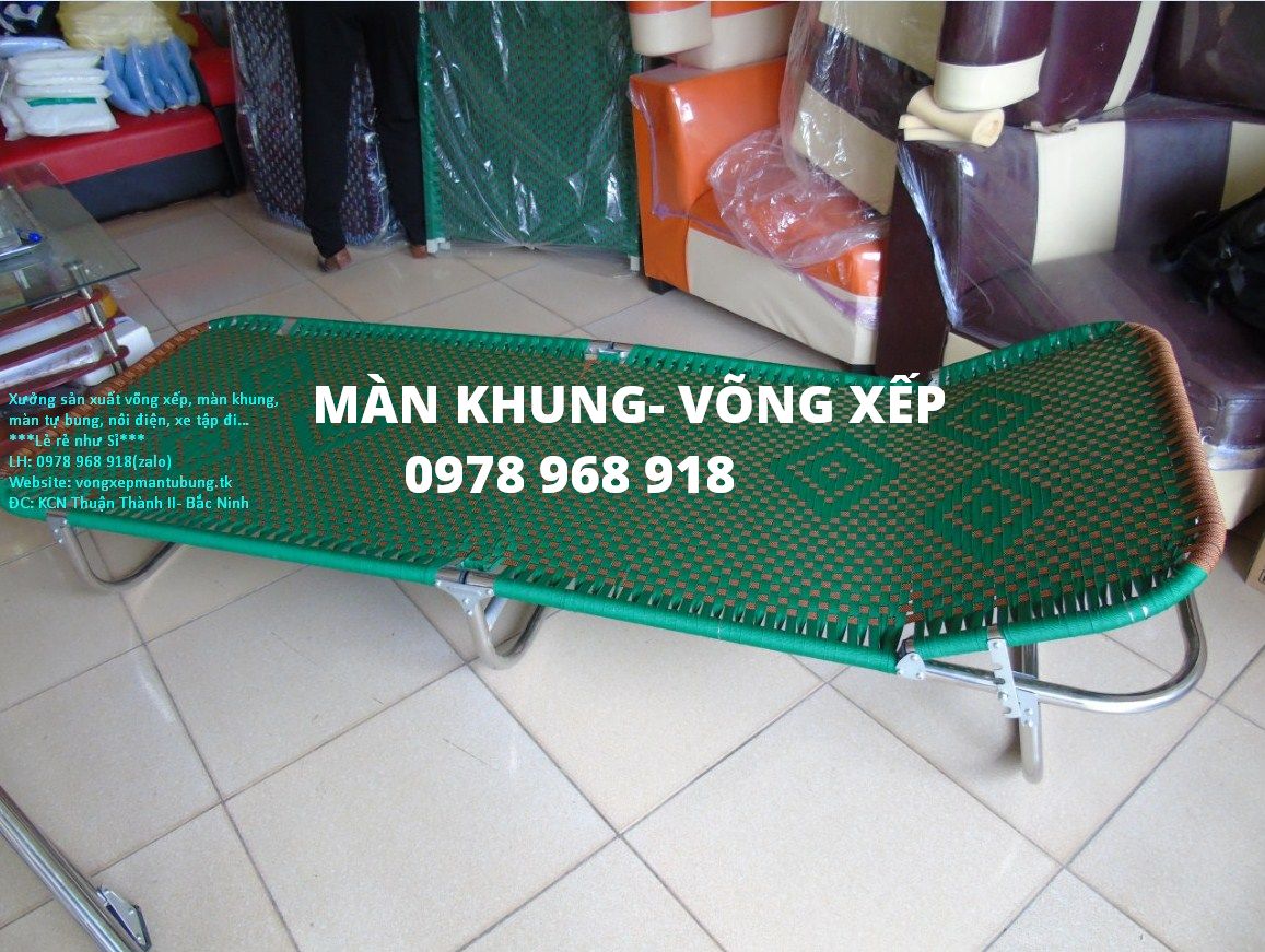 Giường gấp khung inox 100%