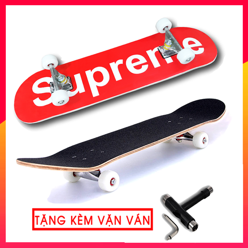 Ván trượt người lớn , đạt chuẩn Thi đấu hàng loại 1 chịu lực 180kg , bánh cao su , ván trượt thể thao chất liệu gỗ phong 7 lớp mặt nhám , khung kợp kim nhôm , ván trượt patin