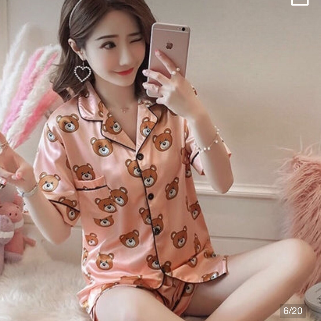 ❤FREESHIP MAX ❤ Bộ Đồ Pijama Nữ Gấu Kate Thái Siêu Hot Cho Chị Em Chúng Mình N7