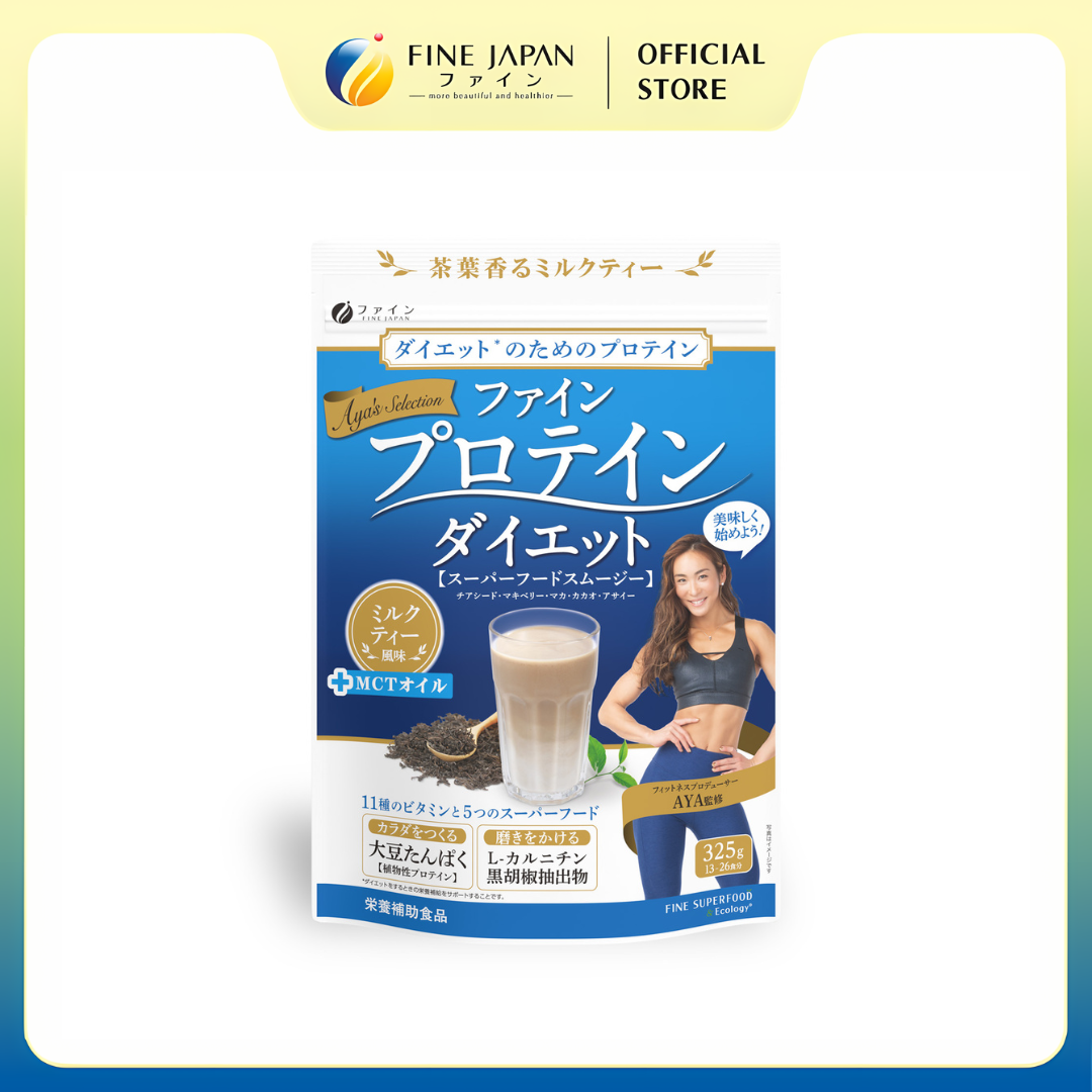 Bột Protein thực vật Aya s Selection Protein Diet FINE JAPAN vị Sữa gói