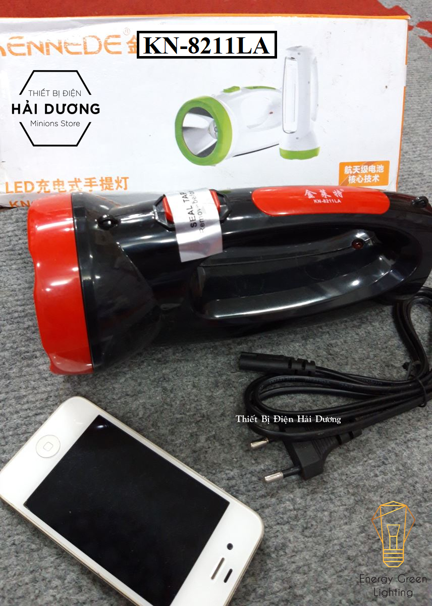Đèn pin led xách tay đa năng 2 trong 1 kennede kn-8211la