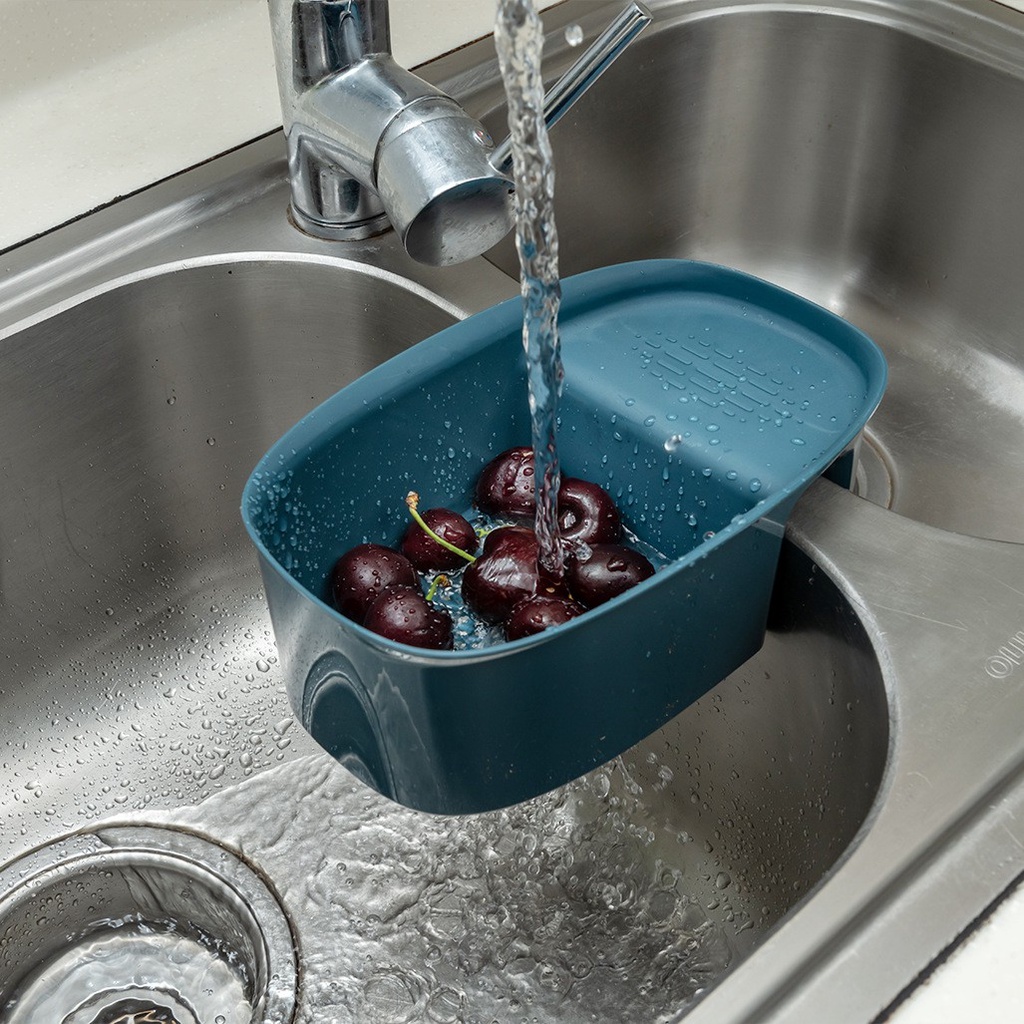 Rổ nhựa lọc rác bồn rửa chén rổ đa năng gắn bồn rửa chén