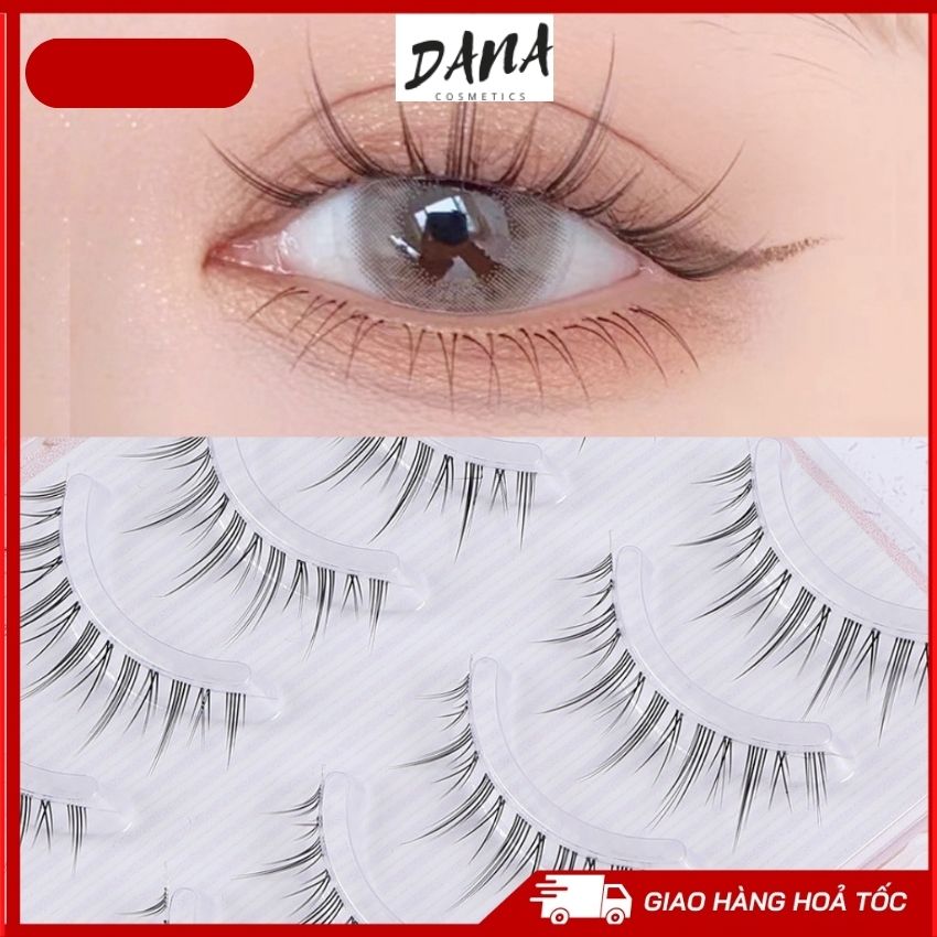 Lông mi giả tự nhiên gân đen mềm nhẹ mi giả nội địa trung dana