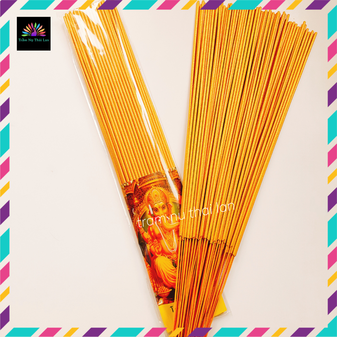 [Nguyên liệu tự nhiên] Nhang thần tài Thái Lan sạch, ít khói, màu vàng óng, thêm may mắn, tài lộc