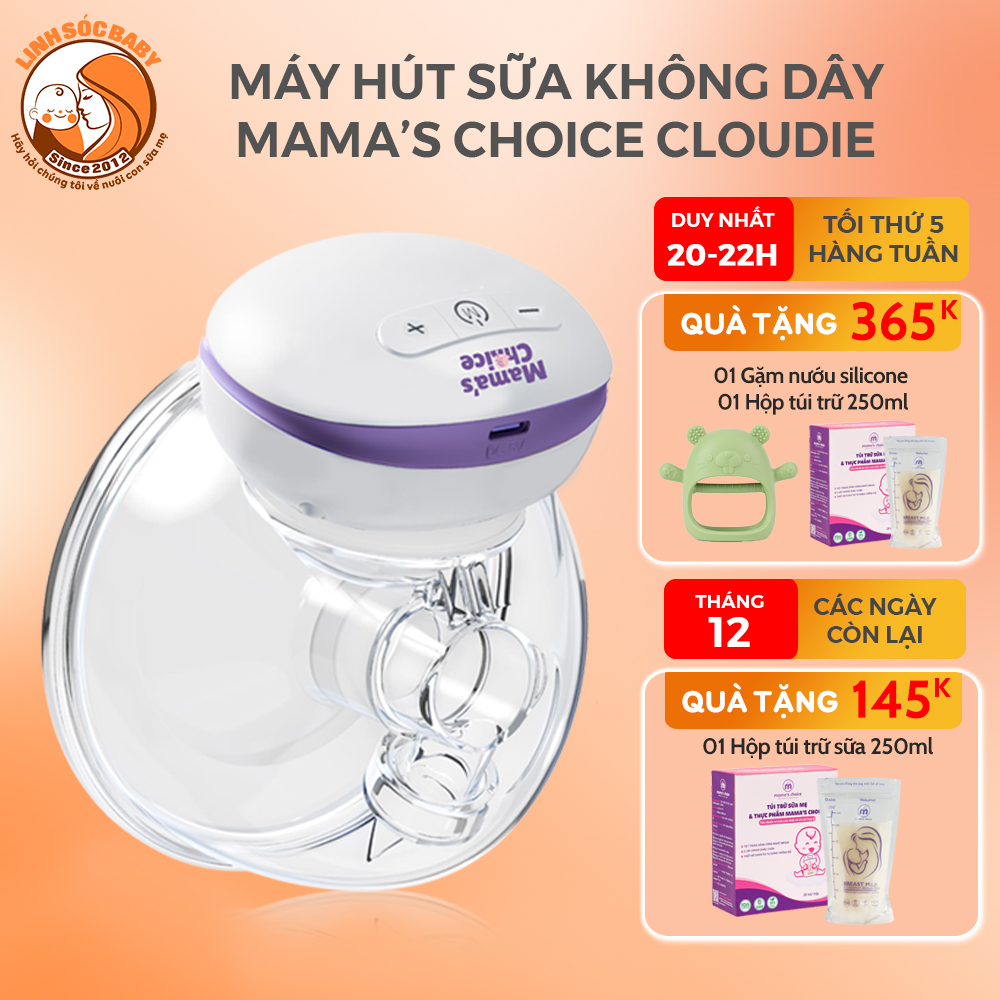 Máy hút sữa không dây Mama Choice Cup hút sữa rảnh tay phễu silicon mềm mại