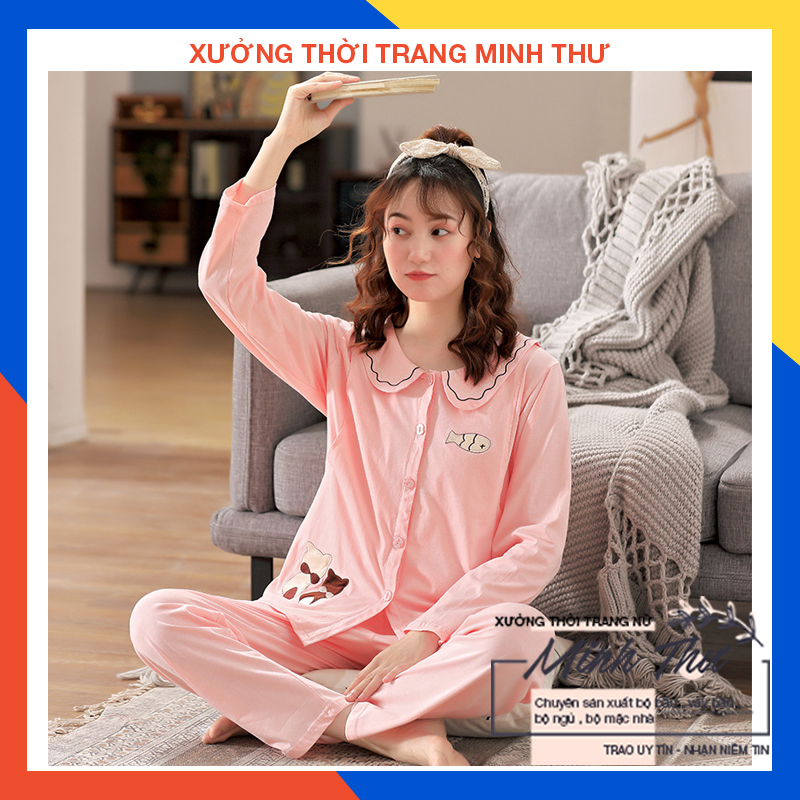[Hoàn Tiền 15%] Bộ bầu - bộ sau sinh - ( Con Cá - Dài )chất liệu cotton - kiểu mới thời trang